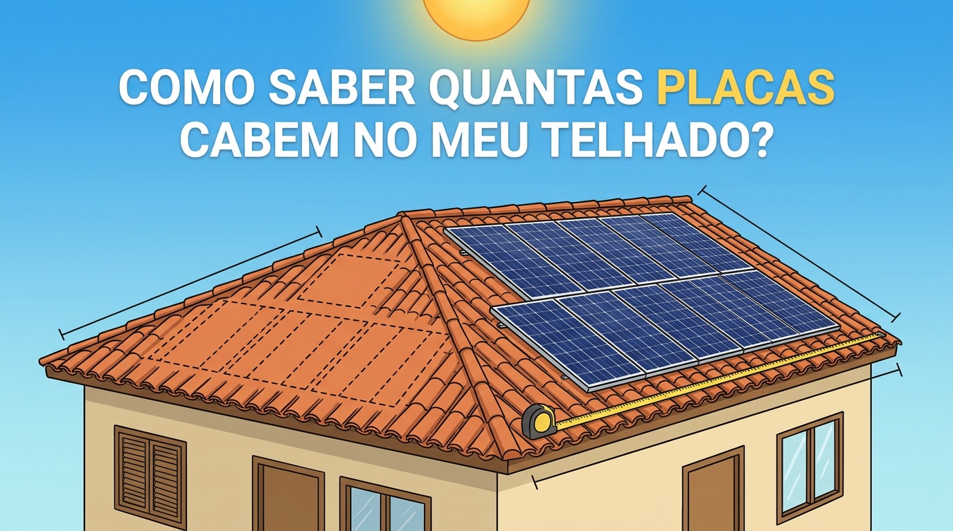 Como saber quantas placas cabem no meu telhado?